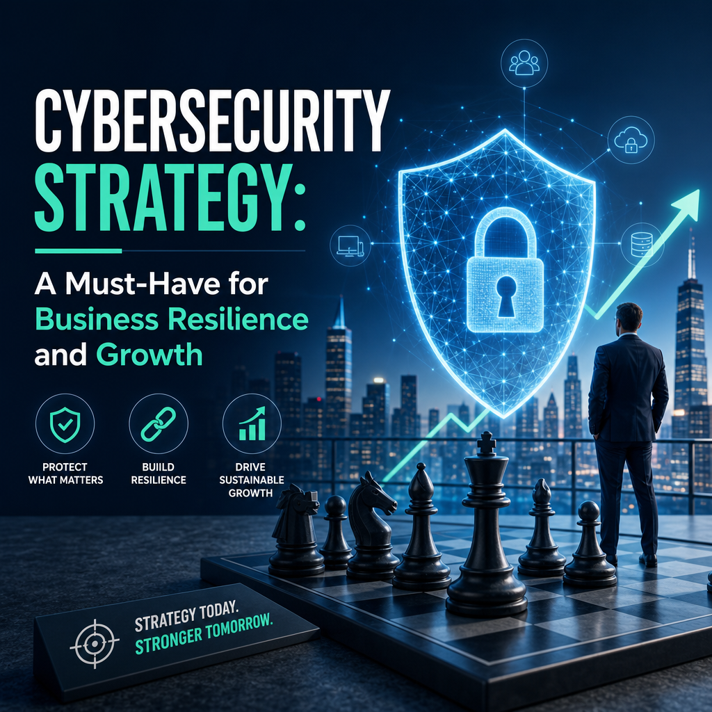 Illustration of Cybersecurity Strategy: A Must-Have for Business Resilience and Growth