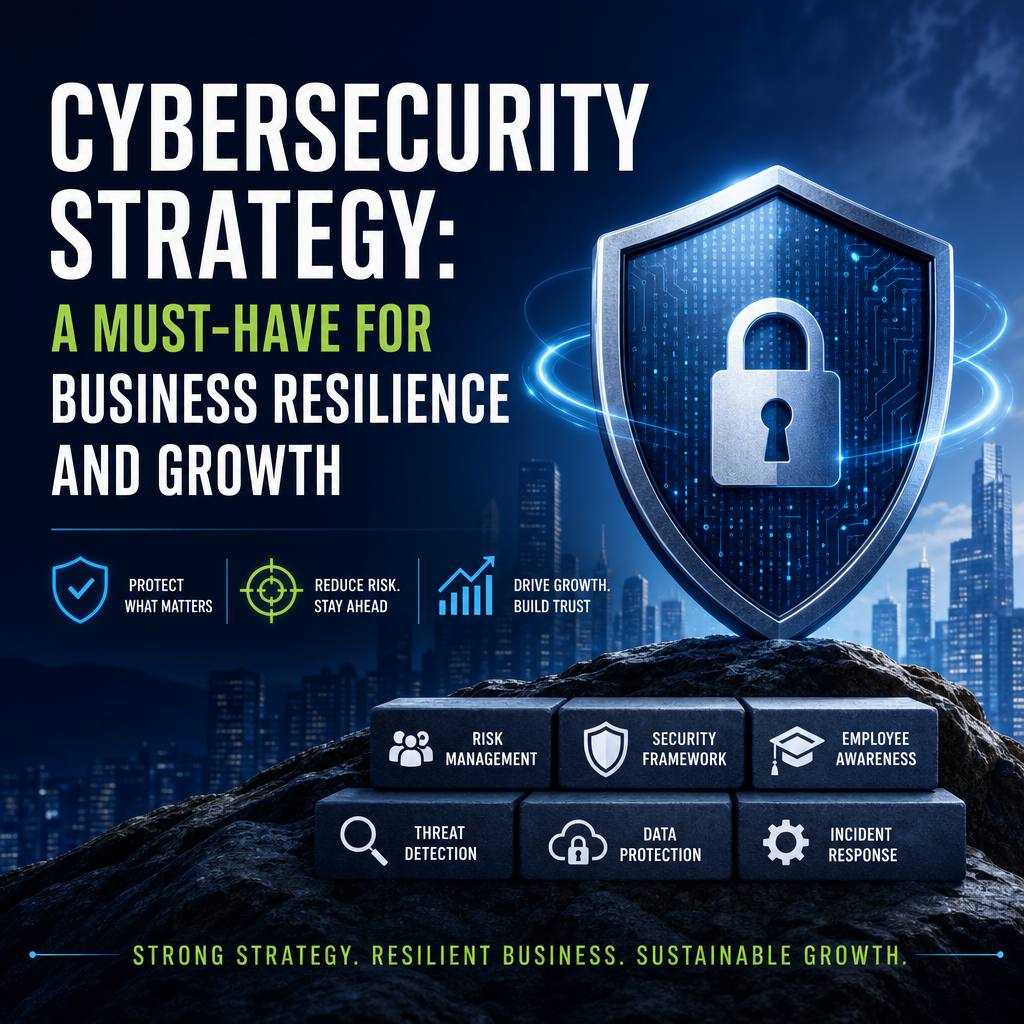 Illustration of Cybersecurity Strategy: A Must-Have for Business Resilience and Growth