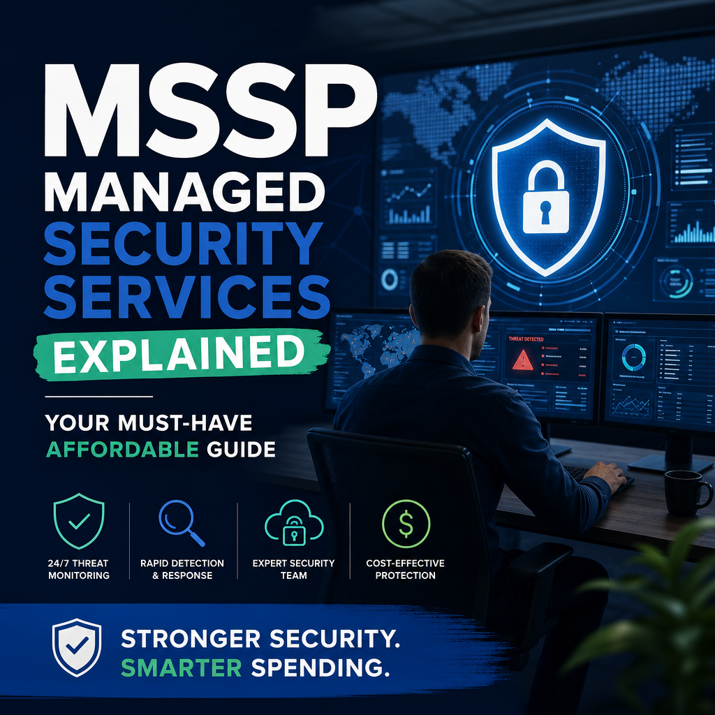 Illustration of MSSP Managed Security Services Explained: Your Must-Have Affordable Guide