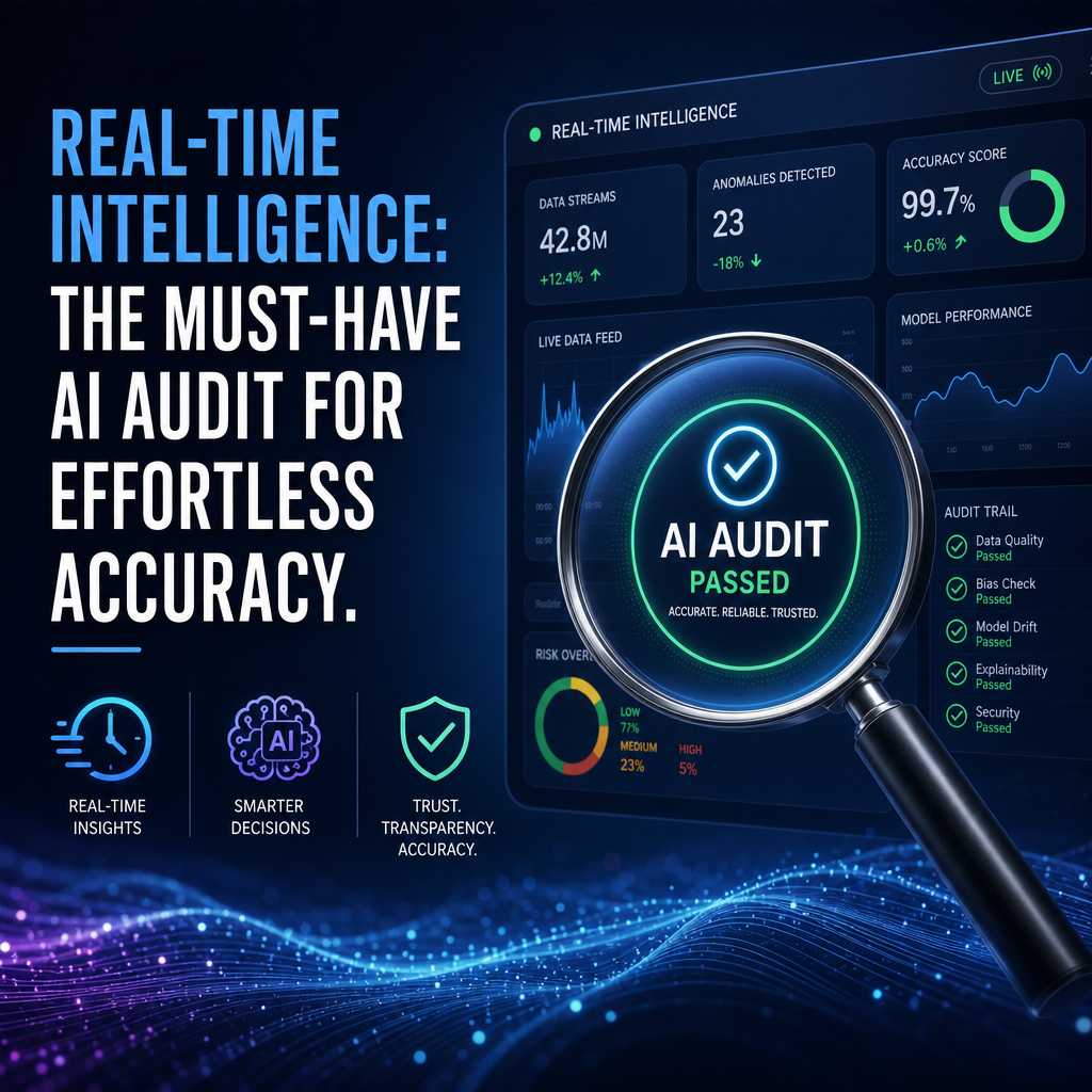Illustration of Real-Time Intelligence: The Must-Have AI Audit for Effortless Accuracy