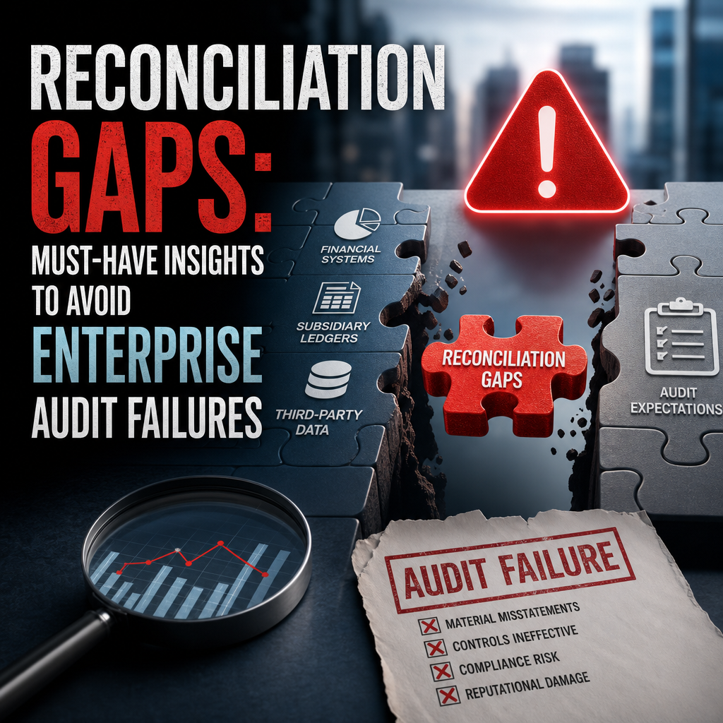 Illustration of Reconciliation Gaps: Must-Have Insights to Avoid Enterprise Audit Failures