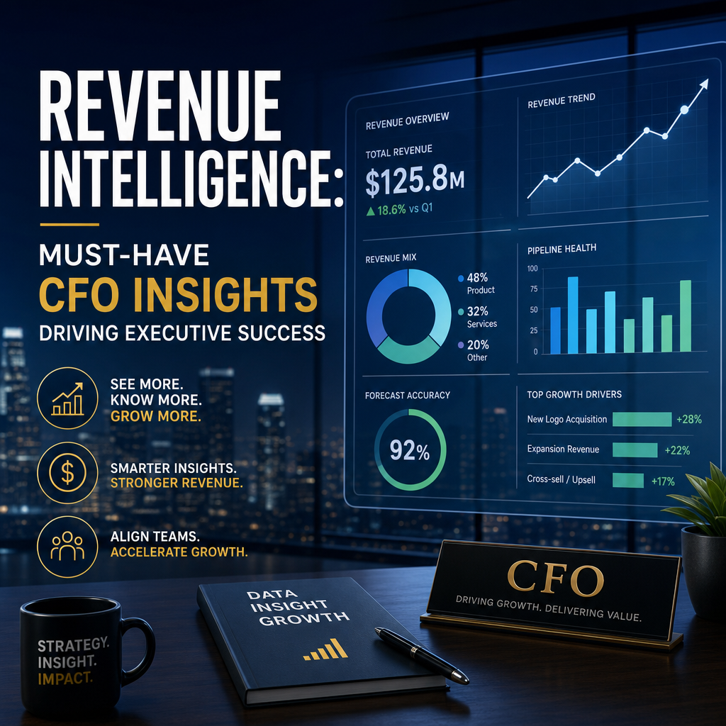 Illustration of Revenue Intelligence: Must-Have CFO Insights Driving Executive Success
