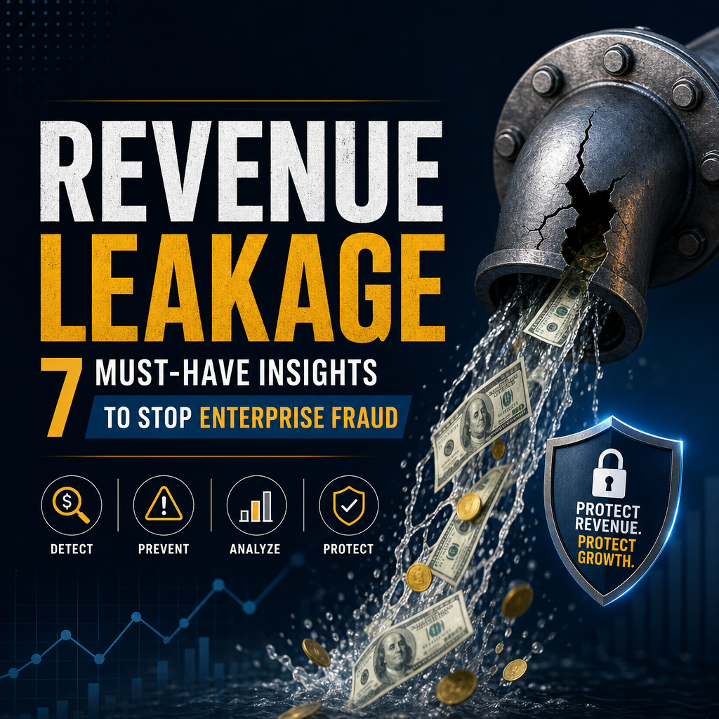 Illustration of Revenue Leakage: 7 Must-Have Insights to Stop Enterprise Fraud