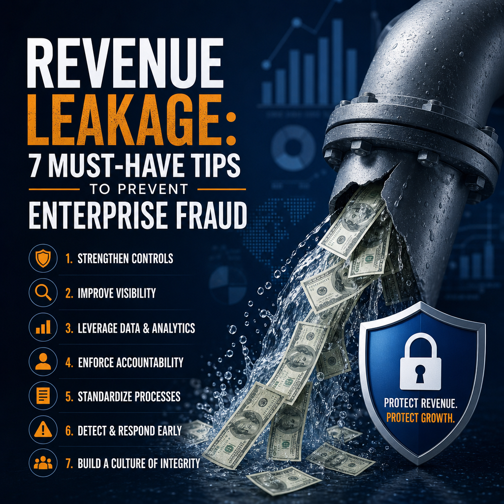 Illustration of Revenue Leakage: 7 Must-Have Tips to Prevent Enterprise Fraud