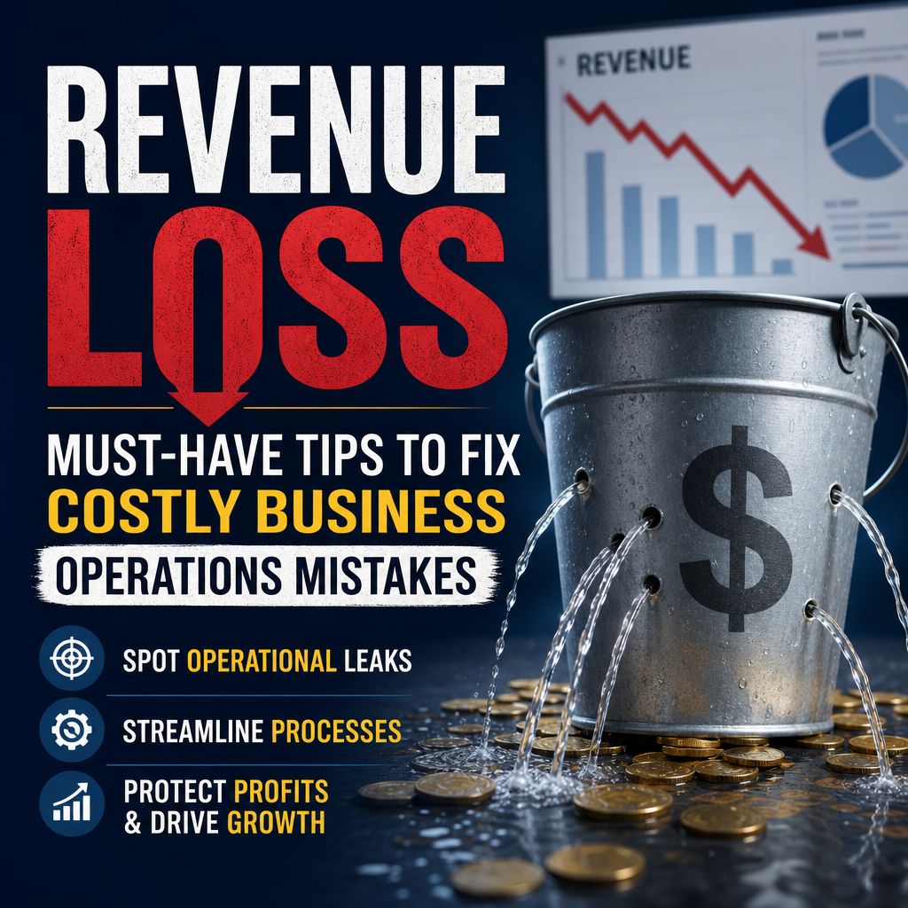 Illustration of Revenue Loss: Must-Have Tips to Fix Costly Business Operations Mistakes