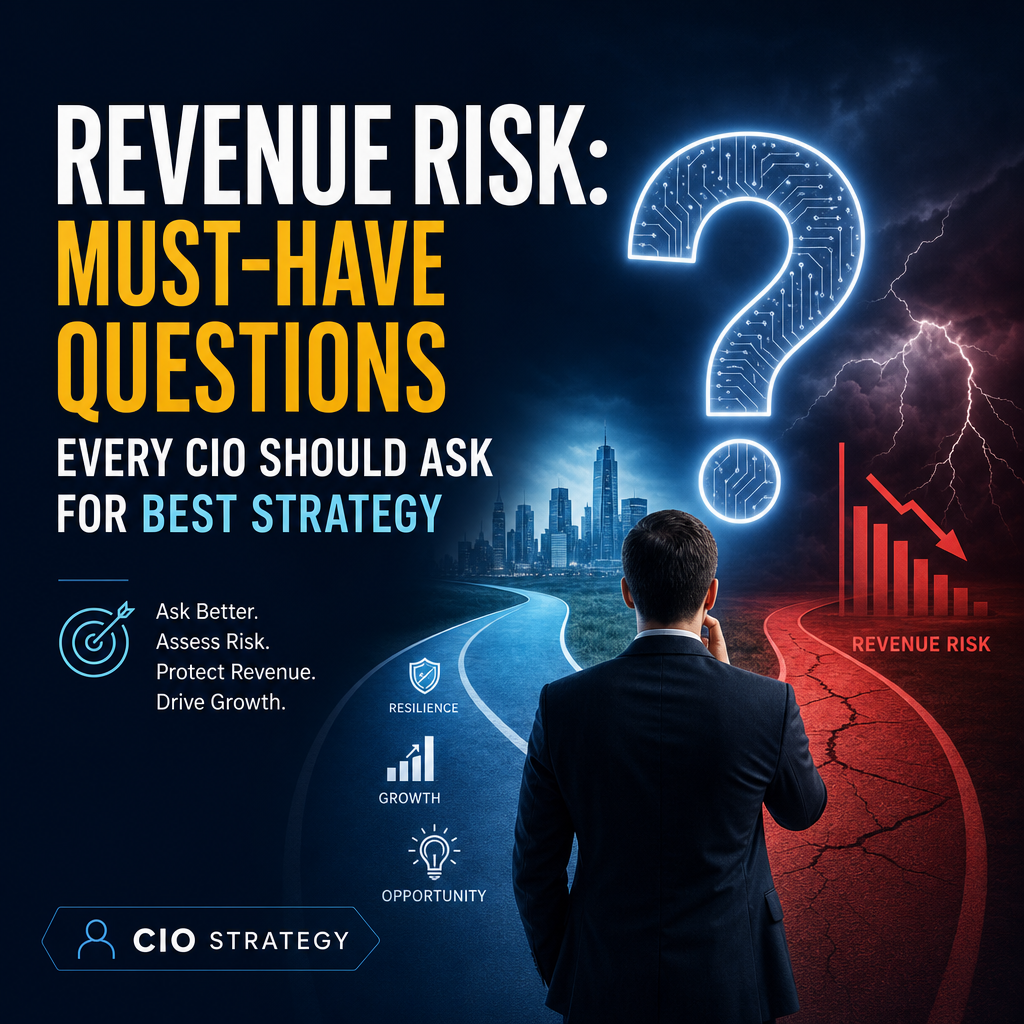 Illustration of Revenue Risk: Must-Have Questions Every CIO Should Ask for Best Strategy
