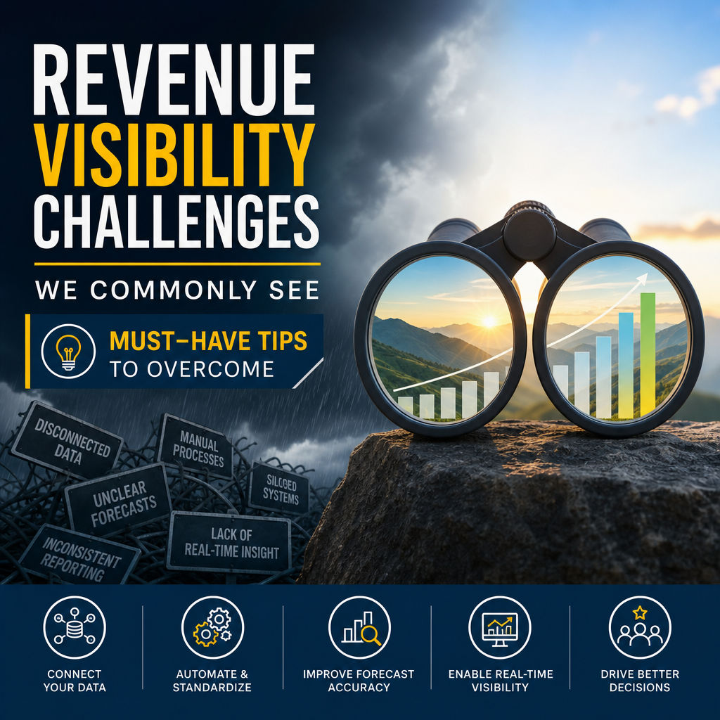 Illustration of Revenue Visibility Challenges We Commonly See: Must-Have Tips to Overcome