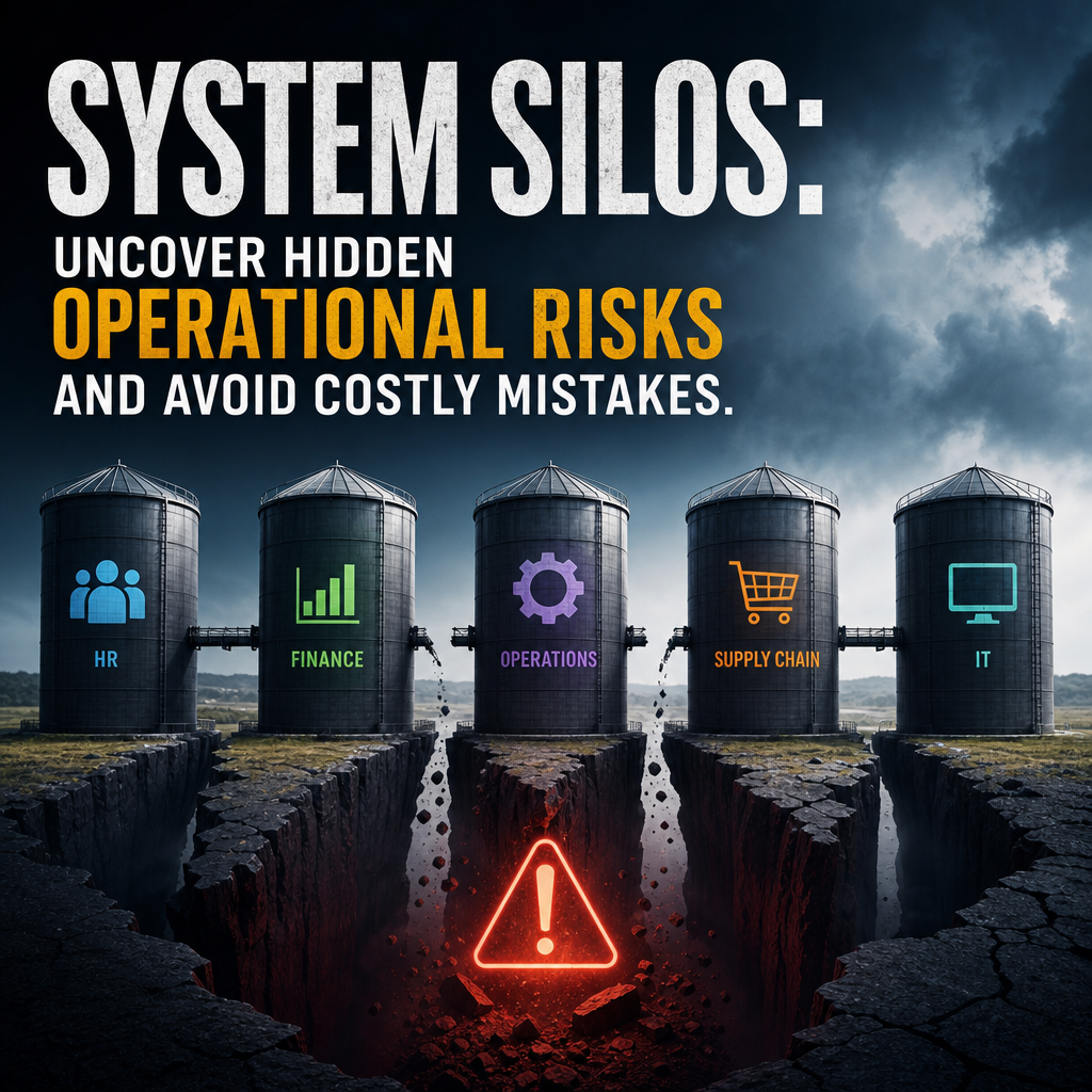 Illustration of System Silos: Uncover Hidden Operational Risks and Avoid Costly Mistakes