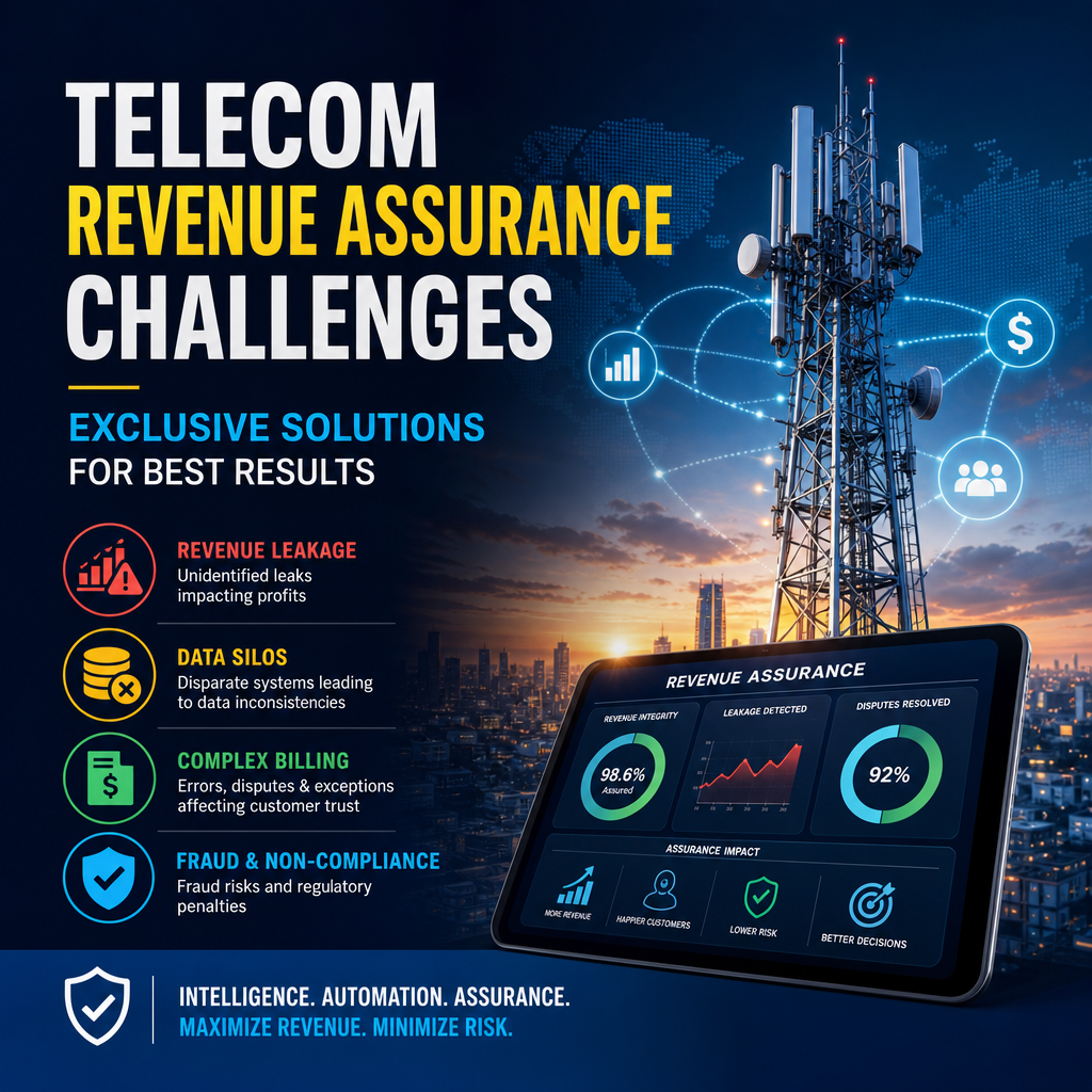 Illustration of Telecom Revenue Assurance Challenges: Exclusive Solutions for Best Results