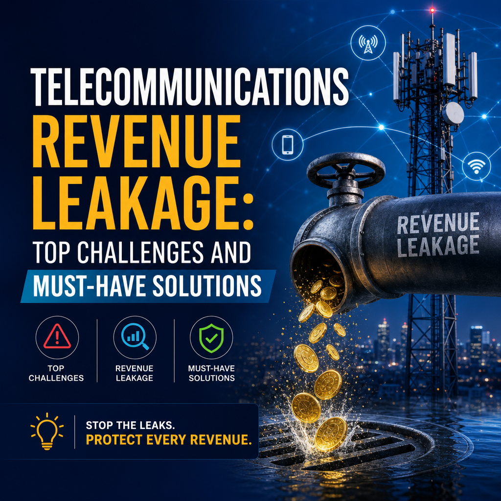 Illustration of Telecommunications Revenue Leakage: Top Challenges and Must-Have Solutions