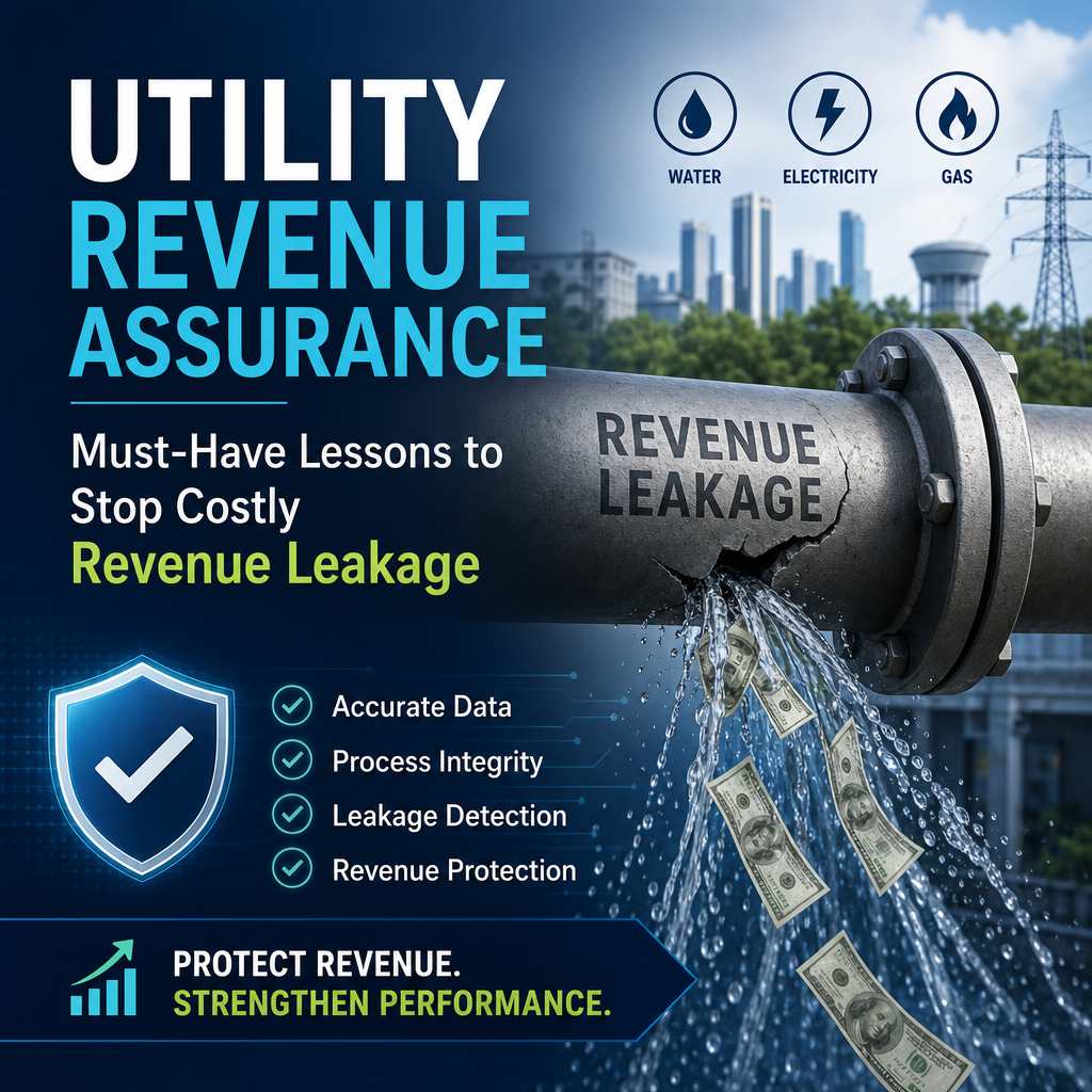 Illustration of Utility Revenue Assurance: Must-Have Lessons to Stop Costly Revenue Leakage