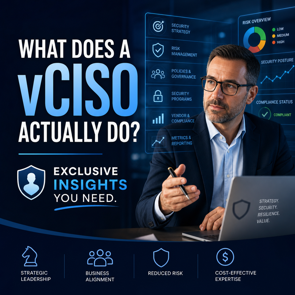 Illustration of What Does a vCISO Actually Do? Exclusive Insights You Need