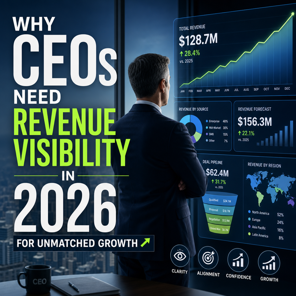 Illustration of Why CEOs Need Revenue Visibility in 2026 for Unmatched Growth