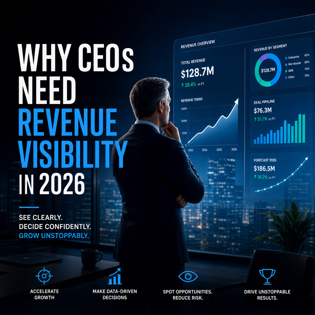 Illustration of Why CEOs Need Revenue Visibility in 2026 for Unstoppable Growth